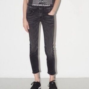 R13 Boy Skinny Jeans Black 27 made In Italy